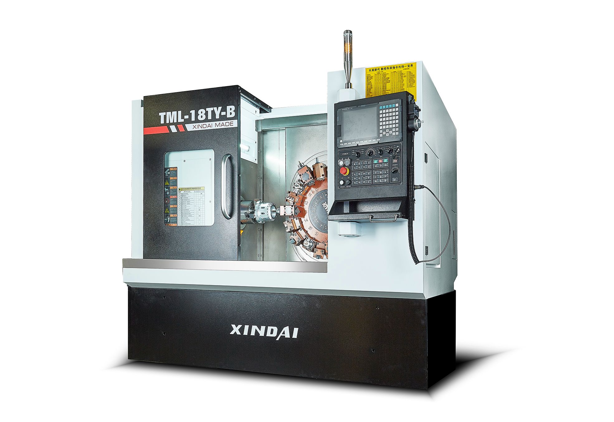 TML-18TY-B ( 台湾新代22TB plus) 动力刀塔车铣复合数控车床