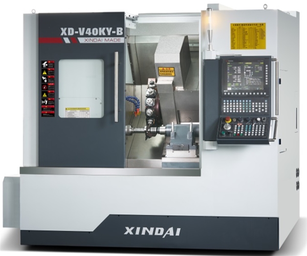 XD-40KY动力刀塔尾顶机（动力刀塔、带Y轴、带尾座）新代系统22TB-E