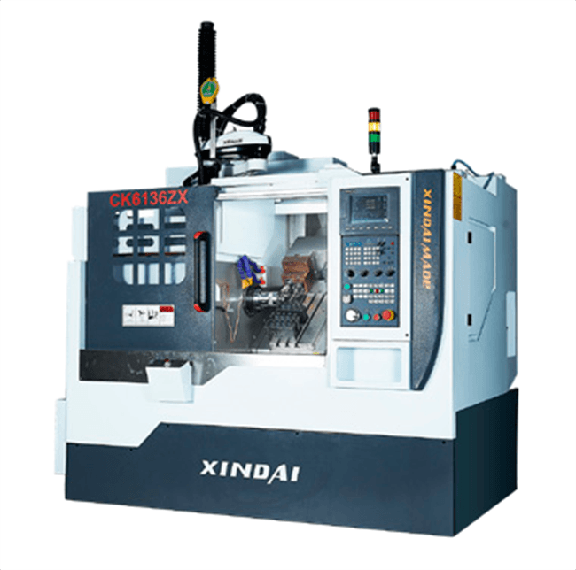 车铣复合关节机械手一体机（CK6136车床）