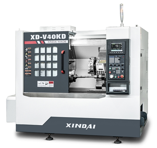 XD-V40KD（带动力头）动力刀塔尾顶机(新代系统)-—最大加工直径（盘类）400mm 最大加工长度400mm