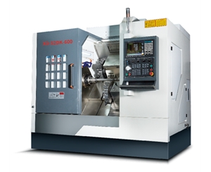 XD-52DK-600双伺服刀塔尾座机(新代系统22TA)    (床身最大回转直径Φ520mm 顶针间最大加工长度600mm)